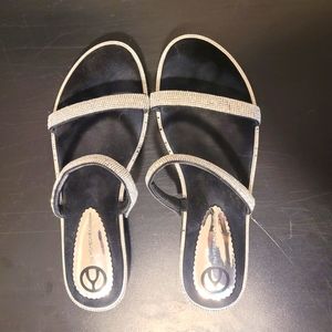 Wishbone Collection Rhinestone Sandals